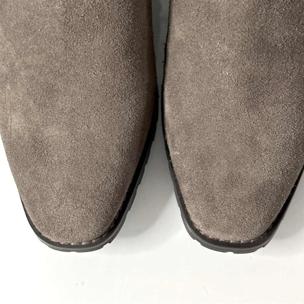 Blondo Tamara Waterproof Suede Leather Zip Bootie 8 Taupe